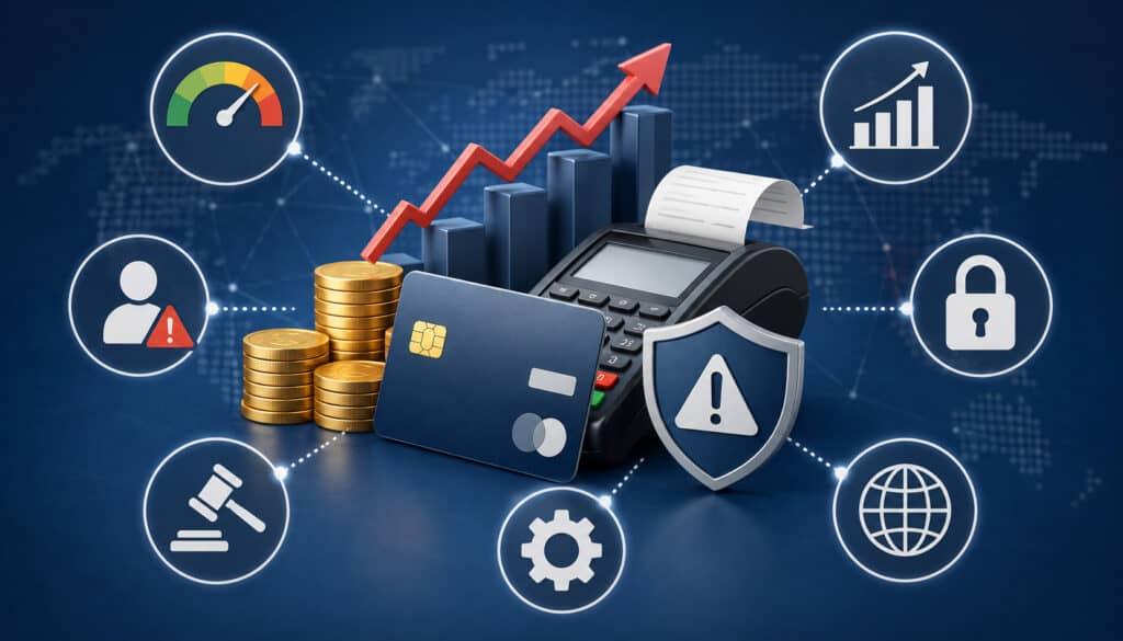 High-risk payment processing cost illustration